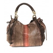 Miss BEVERLY Taupe Python