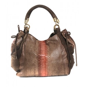 Miss BEVERLY Taupe Python